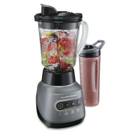 Hamilton Beach Wave Crusher Blender with 40 oz. Glass Blender Jar and 20 Oz. Travel Jar, 58181