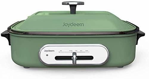 Joydeem Compact Hot Plate, Grill Indoor Hot Pot, Teppanyaki Grill,Akashiki Pan,Octopus balls Pan,Shabu Pot (4L) with 4-gear Temperature Control