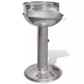 Stainless Steel Pedestal Round Charcoal BBQ Grill