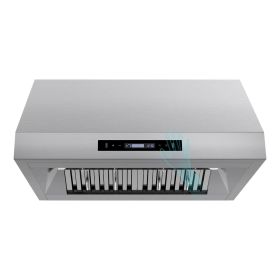 30 inch Under Cabinet Range Hood 900CFM Stainless Steel 9 Speed Gesture&Touch Control