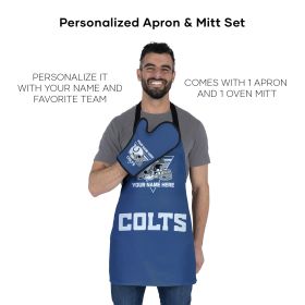 [Personalization Only] Colts Apron & BBQ Mitt Set