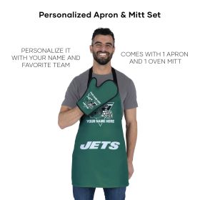 [Personalization Only] Jets Apron & BBQ Mitt Set