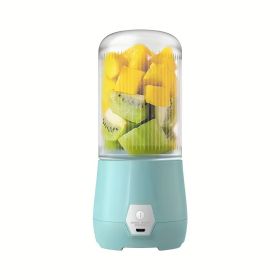 New Portable Charging Small Juicer; Students Home Multifunctional Juice Cup Gift (Color: Blue)